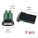 Antrader D-SUB 15pin Connector DB15 Female Adapter RS232 to Terminal Board Signal Module 2-Pack