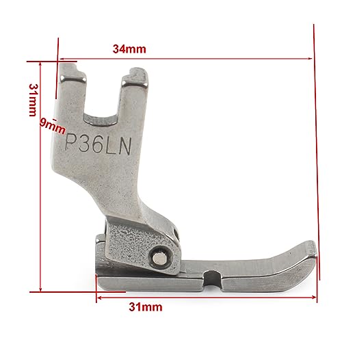 Pie Prensatelas Narrow Hinged Zipper Para Máquina de Coser miniatura 3