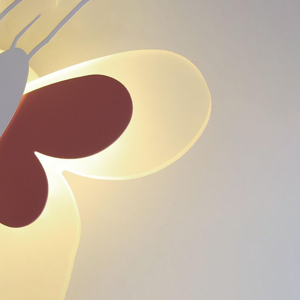 AoLa Kinkiet LED do Pokoju Dziecięcego Kreatywne Wnętrze Lampa Ścienna z Włącznikiem 17W Ściemnialna Akrylowa Lampa Motylkowa Dziecięca Lampka Nocna Dekoracyjna Lampka Nocna do Sypialni Korytarz
