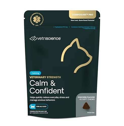VetriScience Veterinary Strength Calm & Confident Chews - Stress Supplement