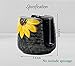 GABROC Sunflower Sponge Holder for Kitchen Sink Dish Sponges Holder Fall Autumn Theme Ceramic Kitchen Sink Sponge Holder Yellow Sink Caddy Kitchen Sink Organizer Decor