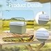 Bothyi Insulated Ice Camping Storage Case with Handle Multifunction Portable Organizer Ice Chest Box Drink Cooler Bucket for Beach Fishing Picnic Outdoor 6L