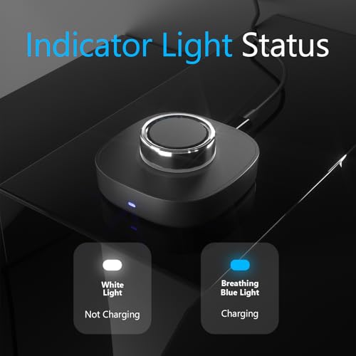 Chargeur pour Oura Ring Gen4 élégant de Taille 8 finition Noir mat premium