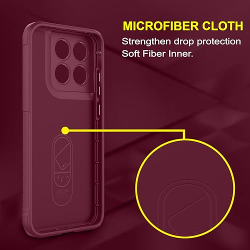 Image of Zapcase Back Case Cover for Motorola Edge 70 Fusion | Compatible for Motorola Edge 70 Fusion Back Cover | Liquid Silicon Magic Case with Camera Protection | Plum