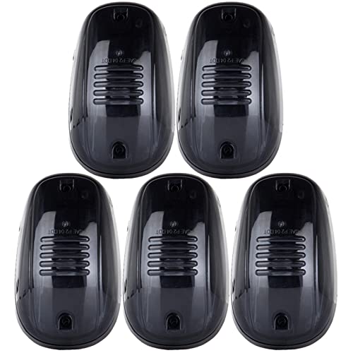 LBRST 5 X Smoke Lens Cab Roof Running Lights Cab Marker Light Top Clearance Light w/Wiring Pack Compatible with 2003-2018 Dodge Ram 1500 2500 3500 4500 5500 Pickup Trucks - Thumbnail 6