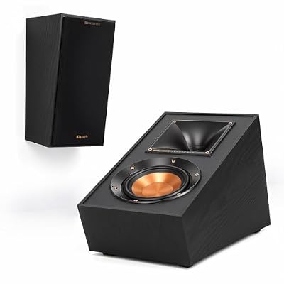 Klipsch R-41SA Powerful Detailed Home Speaker Set of 2 Black