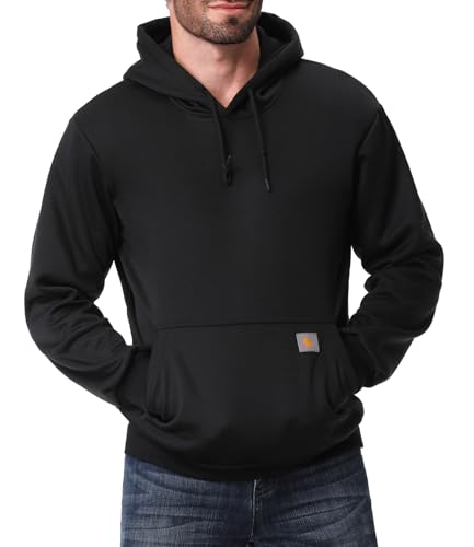 Men's Relaxed Fit Fleece-Lined Pullover Hooded Sweatshirt Comfortable and Soft3