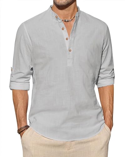 Image of Vida Loca Light Yellow Color Men Solid Cotton Blend Straight Kurta Shirt