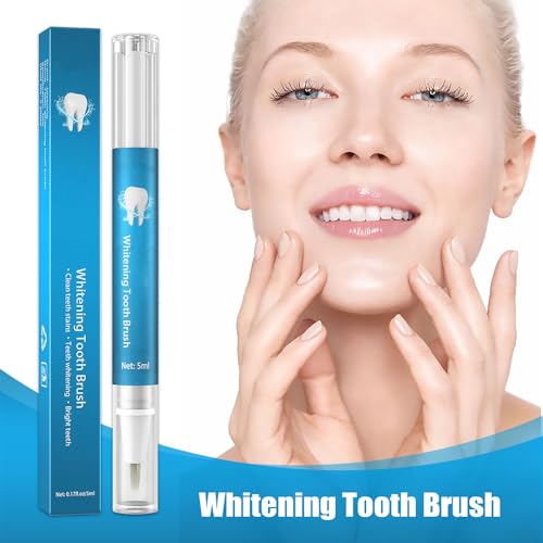 Image of Teeth Whitening Pen (2 Pcs), 20+ Uses, Teeth Whitening Brush Pens Kit, Teeth Whitening Gel Pen Teeth Whitener, Effective, Painless, No Sensitivity, Travel-Friendly, Easy to Use, 2 x 5ml