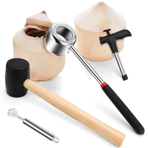 Coconut Opener Tools Set include Rubber...
