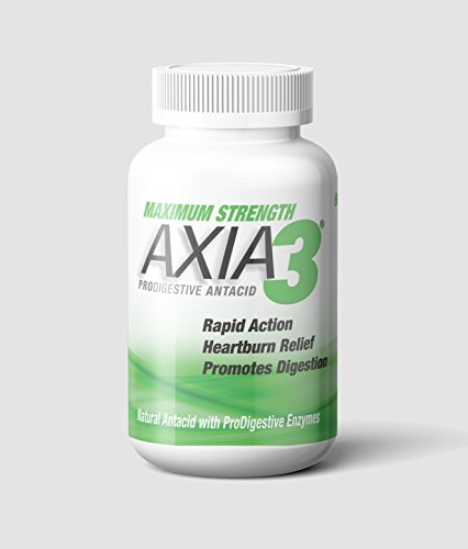 Axia Essentials Axia3 Prodigestive Natural Heartburn Relief, White 90 Count #TOP4