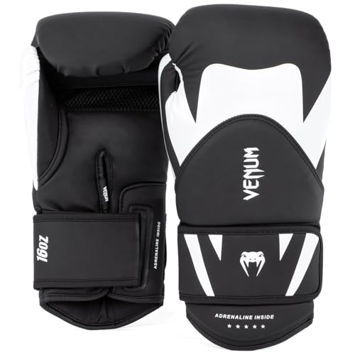 Venum Unisex Challenger 4.0 No Data Available, Black/White, 14 Oz EU