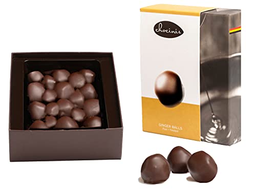 Bolas de jengibre Duva Premium envueltas en chocolate negro belga 200g Cover