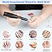 Electric Nail Drill, Urbuti Portable Professional Nail Drill, Rechargeable Nail File for Acrylic, Gel Nails, Manicure Pedicure Polishing Shape Tools Design for Home and Salon Use(Black)