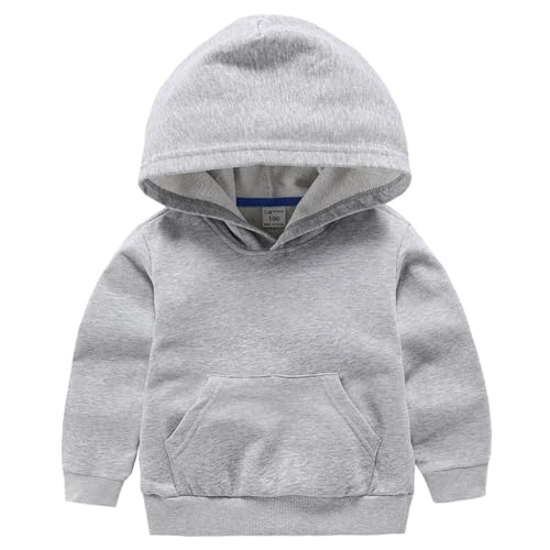 RUIBETYHUA Unisex Baby Boys Girls Hoodies Basic Solid Long Sleeve Kangaroo Pocket Hooded Sweatshirts...