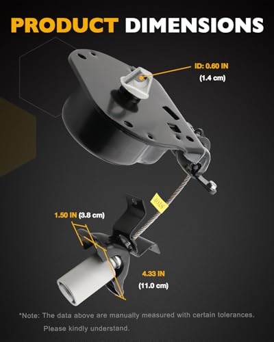 Image of Gledewen Spare Tire Carrier, Compatible with 2005-2009 Land Rover LR3, 2010-2013 LR4, 2006-2013 Range Rover Sport, Spare Tire Mount Under Frame, Spare Wheel Towing Winch, Replaces#LR064520