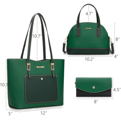 Image of Montana West 3PCS Purses for Women Tote Bag and Wallet Set Shoulder Satchel Handbags
