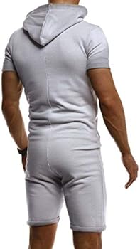 Leif Nelson LN8313 Korte jumpsuit voor heren, korte broek