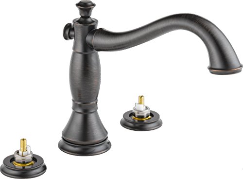 Delta T2797-RBLHP Cassidy 3-Hole Roman Bathtub Faucet Trim without Handles, Venetian Bronze