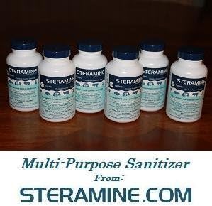 Steramine Quaternary Sanitizing Tablets - (6 Bottles of 150 Sanitizer Tablets each) by Steramine.com