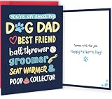 BENNLOOS Funny Fathers Day Card from Doggy, Dog Dad Gifts for Men, Dog Dad Father‘s Day Card Gifts for Men Husband