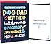 BENNLOOS Funny Fathers Day Card from Doggy, Dog Dad Gifts for Men, Dog Dad Father‘s Day Card Gifts for Men Husband