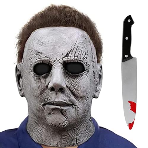 Shyhand SCARY KILLER MASK KIDS Kids Scary Killer Half Face Latex Mask cover