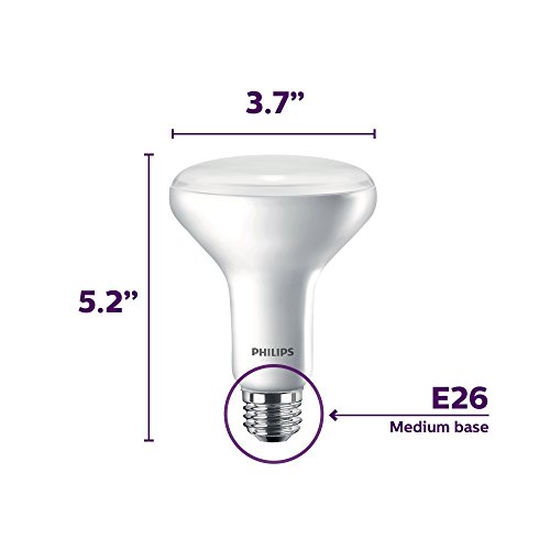 Philips Led Dimmable Br30 Light Bulb: 650-Lumen, 2700-Kelvin, 11-Watt (65-Watt Equivalent) E26 Base, Frosted, Soft White, 3-Pack (474197) #TOP3