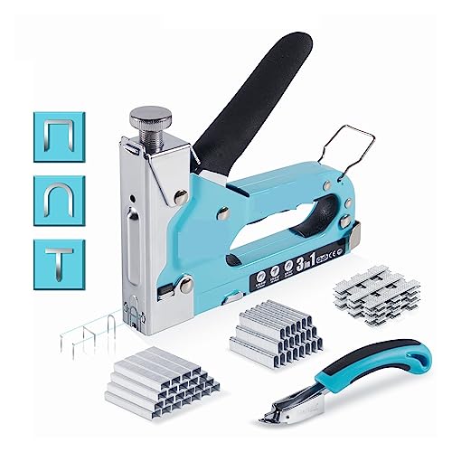 Sparachiodi Elettrica, 3 in 1 pistola sparachiodi mobili fai da te cucitrice cucitrice tappezzeria pistola graffetta con 3000 graffette decorazioni for la casa strumenti di carpenteria per DIY Tappezz