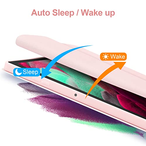 Gokoco For Samsung Galaxy Tab A8 Keyboard Case,10.5 Inch 2022 Model (Sm-X200/X205/X207),Rechargable Wireless Bluetooth Keyboard With S Pen Holder-Pink #TOP4