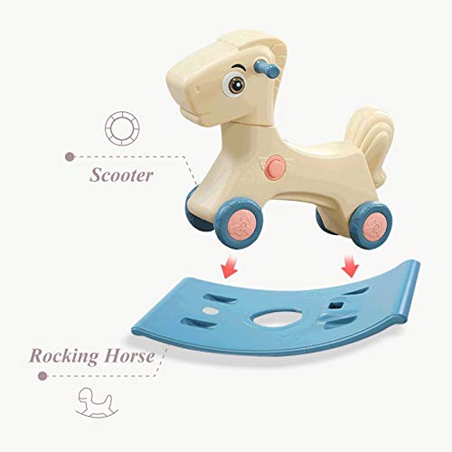 YWSZJ Baby Kinder Schaukelpferd 0-3 Jahre Baby Indoor Ride on Toys 2 In 1 Multifunktions-Schaukelpferd und… – Bild 4