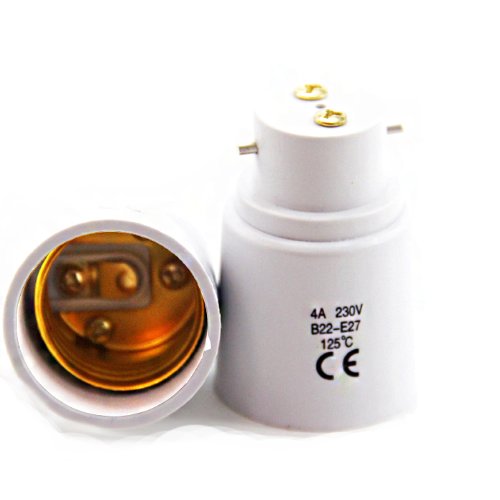 FISHTEC ® 2 lamphouder adapter B22 naar E27 - normen CE RoHS