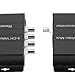 EIMSOAH 4 Channel Video Multiplexer, Interference Resistance HD to Coaxial Cable Transmitter and Receiver with Hot Swap Plug and Play, for Video Surveillance System Up to 400m