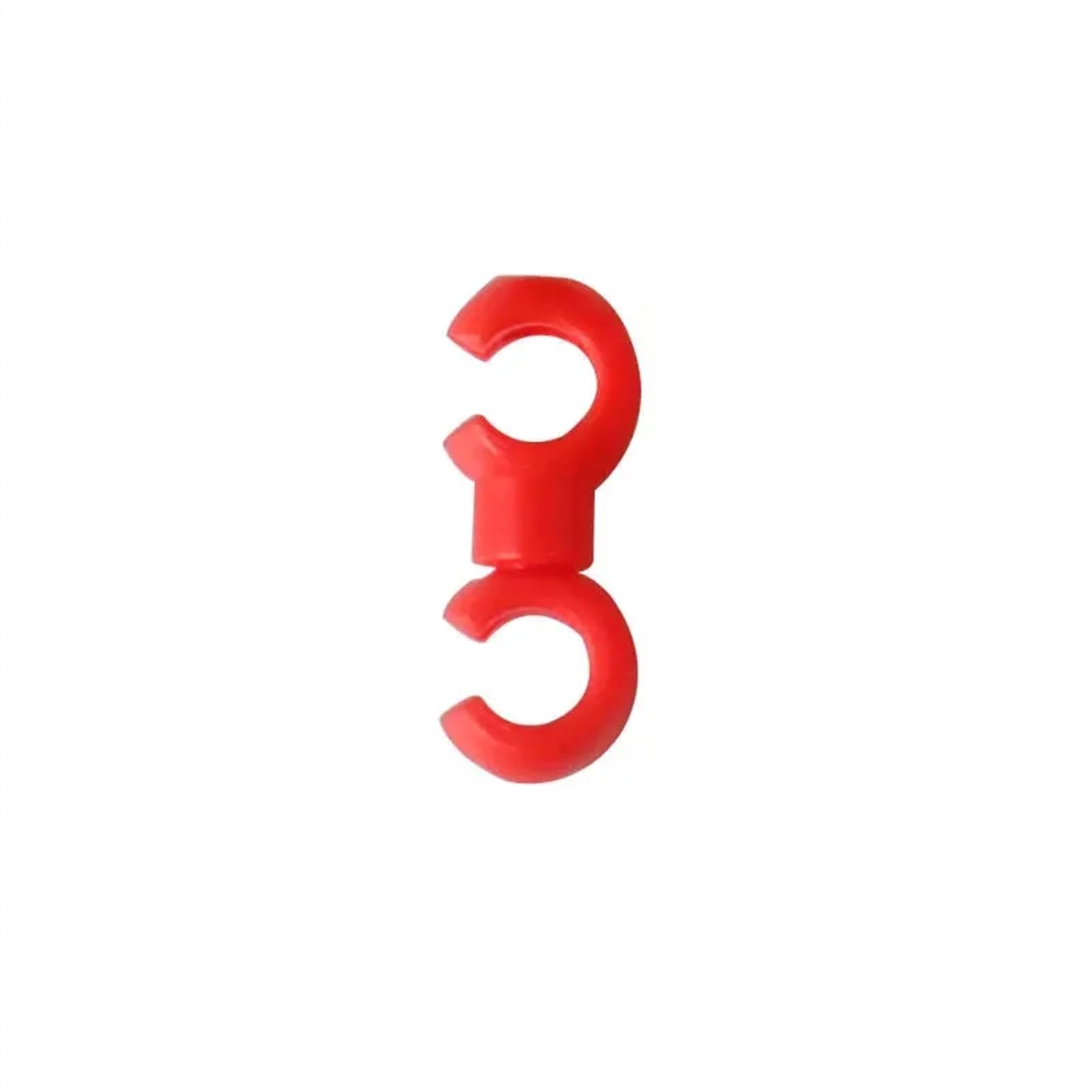 YYDStes 20PCS Bicycle Cable Buckle Bicycle Brake Shift Line Hose Guide S-Shaped Clip Compatible with Bike Cross Cable Tidy Ties Buckle Holder C Hook (Color : 10PCS Red)