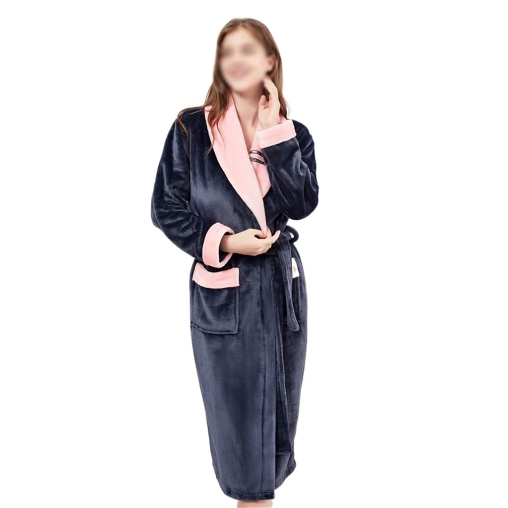 Genérico Pijama de Franela para Mujer, Kimono, Bata de baño, Ropa de casa Holgada y Gruesa, D-XL, D-XL (DX)