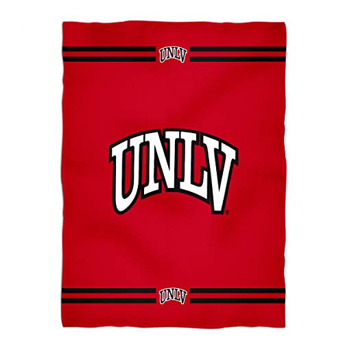Vive La Fete College Blanket, Officially Licensed UNLV, Rebels, Warm & Lightweight Throw Measuring 40" X 58" from