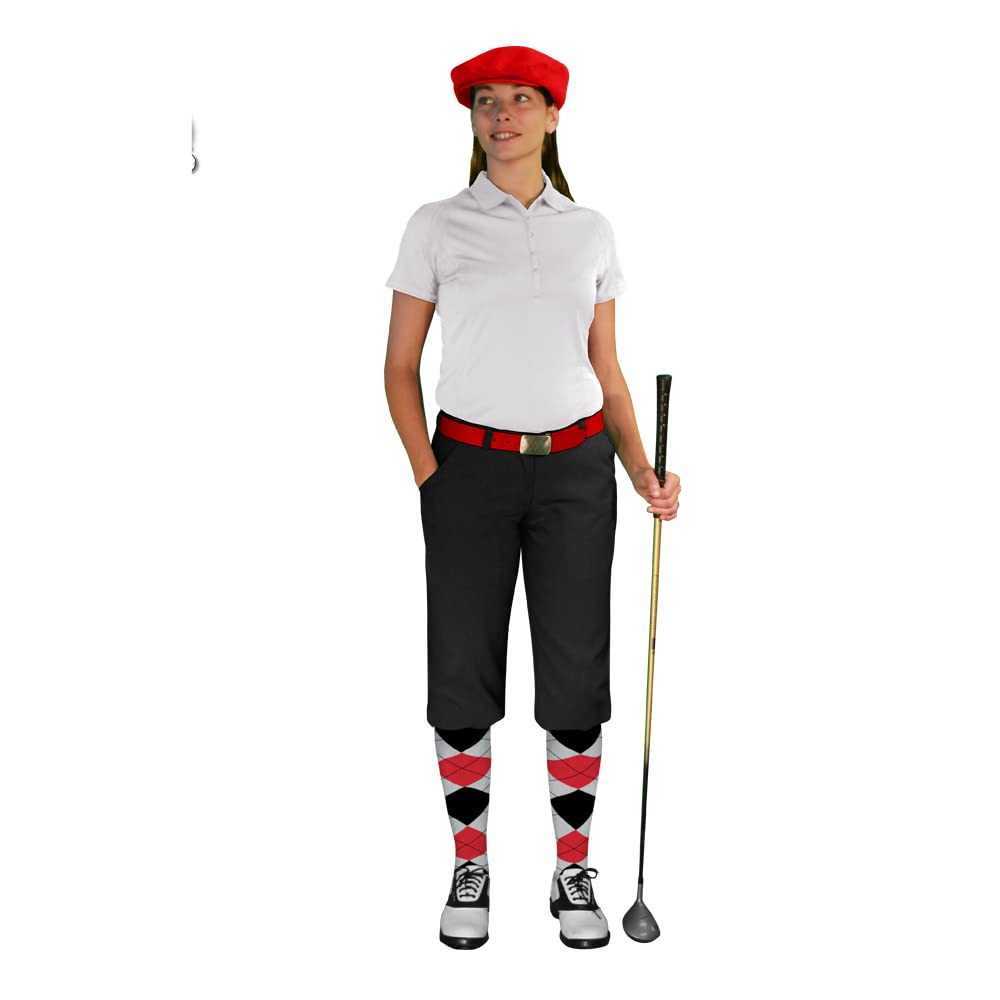 Golf Knickers Start-in-Style Traditional (Plus Fours) Outfit for Ladies - Black - Size 20