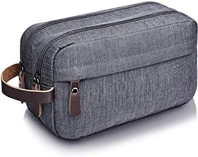 Toiletry Bag for Men, Large capacity waterproof Nylon Travel Toiletry Bag Dopp Kit (grey)