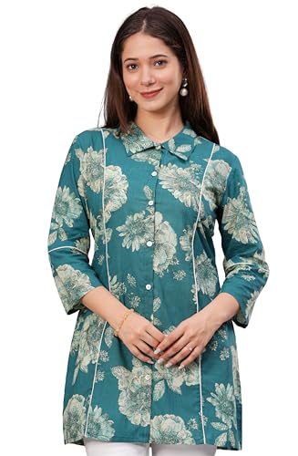 Image of rytras Women Woman Pure Cotton Straight Short Kurta |Short Kurti for Women Latest