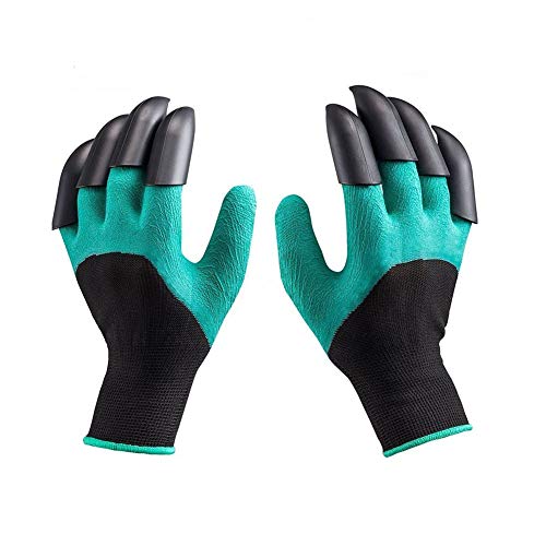 Jardin Genie Gants, Ainolway étanche Gants de jardinage Gants de travail de sécurité avec griffes sans danger pour planter, creuser et Weeding- 1 paire