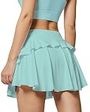 pungkbungk Tennis Pleated Skirts for Women Golf Athletic Activewear Skorts Mini Layered Summer Worko