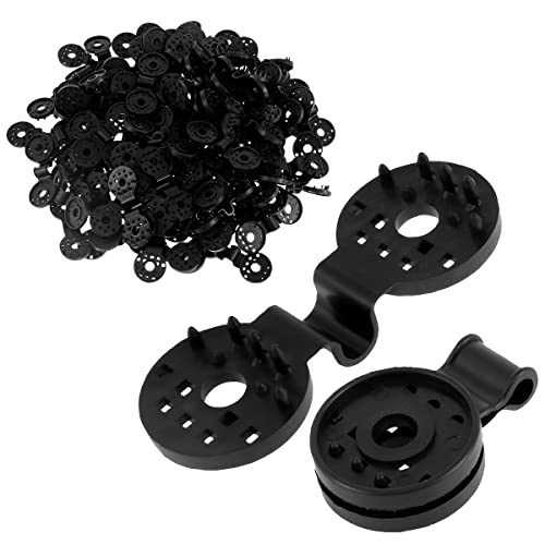 100 PCS Shade Cloth Heavy Duty Lock Grip, Shade Cloth Plastic Clips, Greenhouse Shade Cloth Fix Clamp, Windproof Awning Clamp Grip, Tarp Clips Fence Fabric Clips for Garden Netting, Sun Shade Net