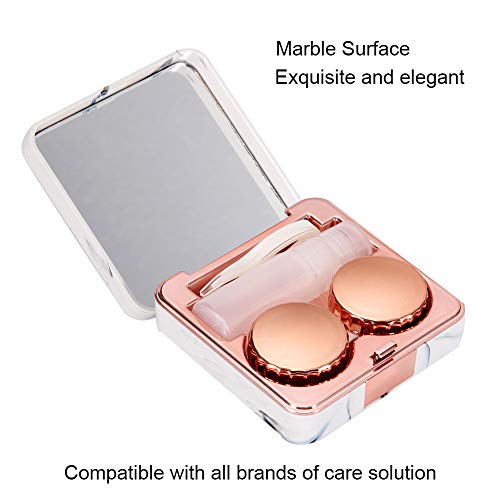 Estojo para Viagem para Lentes de Contato, Estojo para Lentes de Contato Em Mármore Porta-recipiente