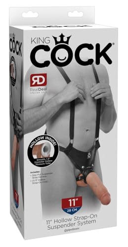 Pipedream Products King Cock 11 Hollow Strap On Suspender System Flesh