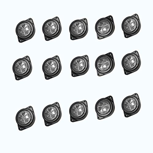 Lampe de gabarit LED 24V étanche et haute visibilité pour remorque de camion, lot de 15