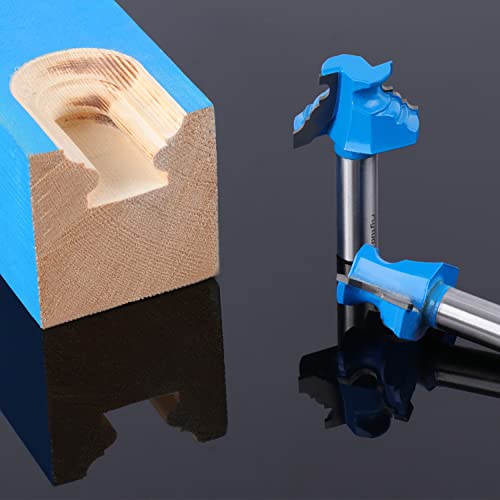 Image of 2PCS Bullnose Router Bits Set 1 /2 Shank, Architectural Molding Router Bit Set, Corner Rounding Edge-Forming Roundover Beading Router Bits for Woodworking Milling Tools