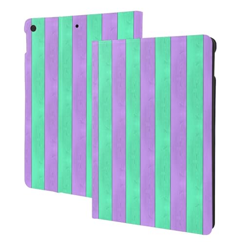 Housse iPad 10.2 violette motif bois avec support pour iPad 9e 8e 7e génération