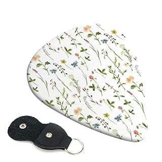 Season Watercolors Of Herbs Flowers Lot de 6 médiators pour guitare acoustique, guitare électrique, basse, ukulélé – Fin… - Les Beatles, Paul McCartney, John Lennon, RIngo Starr, George Harrison