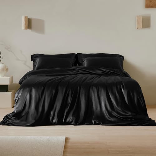 LILYSILK Pure Grade 6A Mulberry Silk Bedding Sheets 6pcs Duvet Cover Fitted...