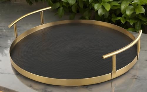 GRD International 14 Round Serving Tray Antique & Black Hammered Gifting/Serving, Made In India (B0BNV7CPNM) Amazon Price History, Amazon Price Tracker